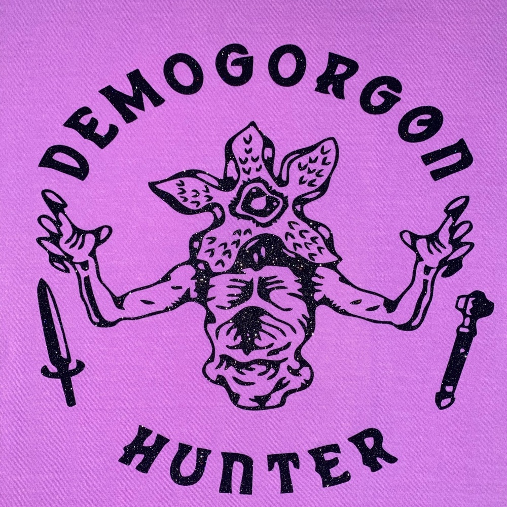 Purple Demogorgon Hunter Graphic Tee